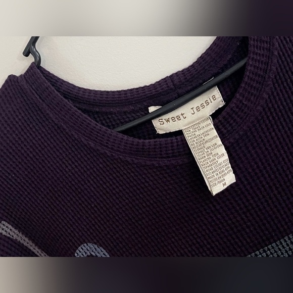 Elegant Long Sleeve Purple Dress - Picture 3 of 4